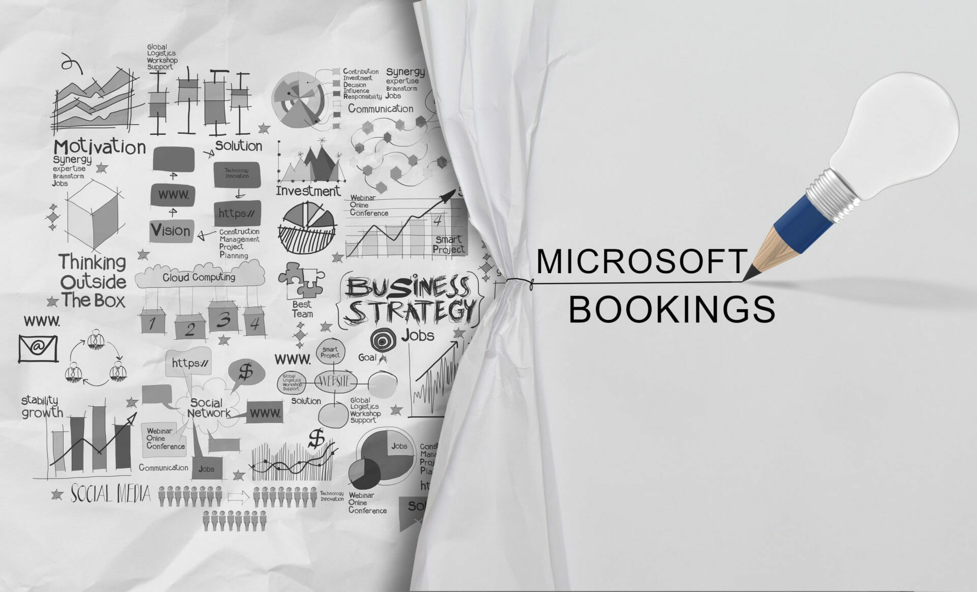 Microsoft Bookings Curtain Reveal Tech Bulletin Header