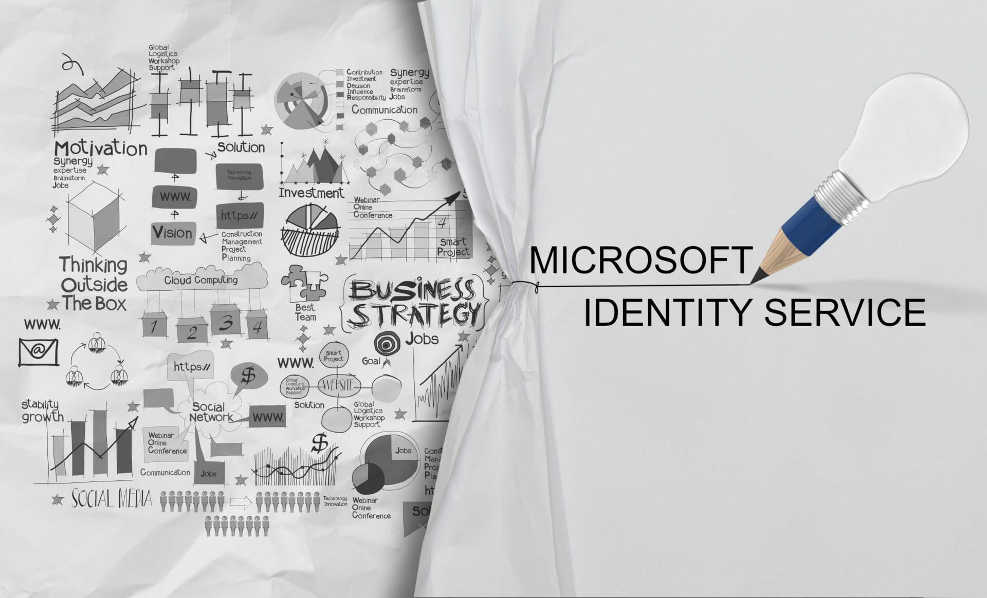 Microsoft Identity Service Curtain Reveal Tech Bulletin Header