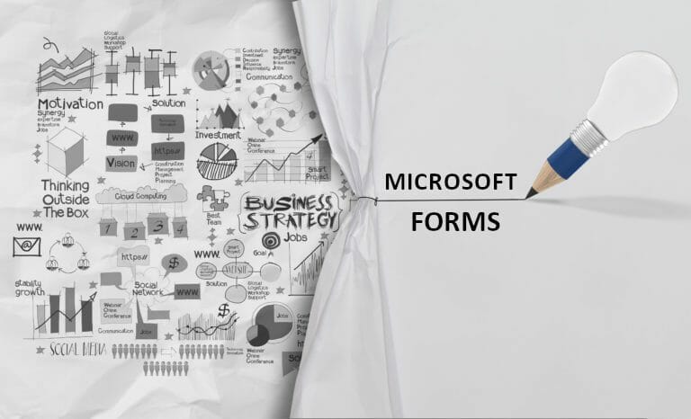 Microsoft Forms Curtain Reveal Tech Bulletin Header